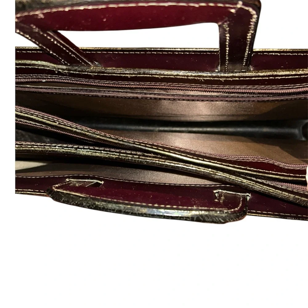 RKS Vintage Attache Briefcase Work Bag Leather Multi Compartments Messenger